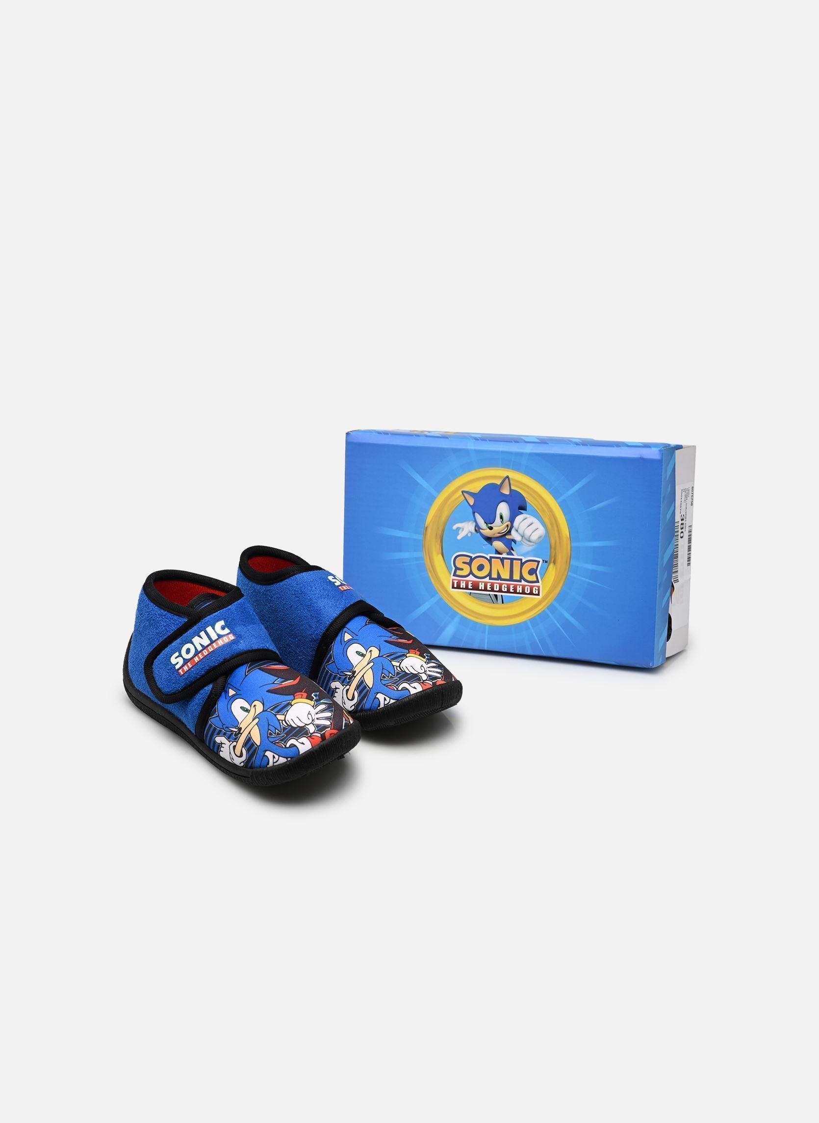 Chaussons Chaussons Sonic garçon bleu Leomil Chaussons Chaussons Sonic garçon bleu COBALT BLUE BLACK 955