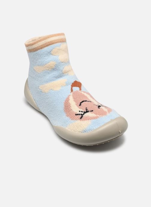 Collégien Chaussons Mongolfiere fille bleu