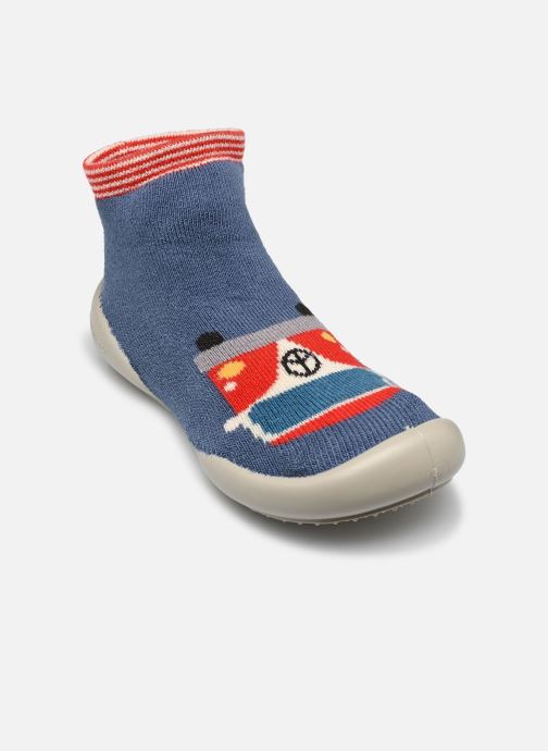 Collégien Chaussons Van garçon bleu