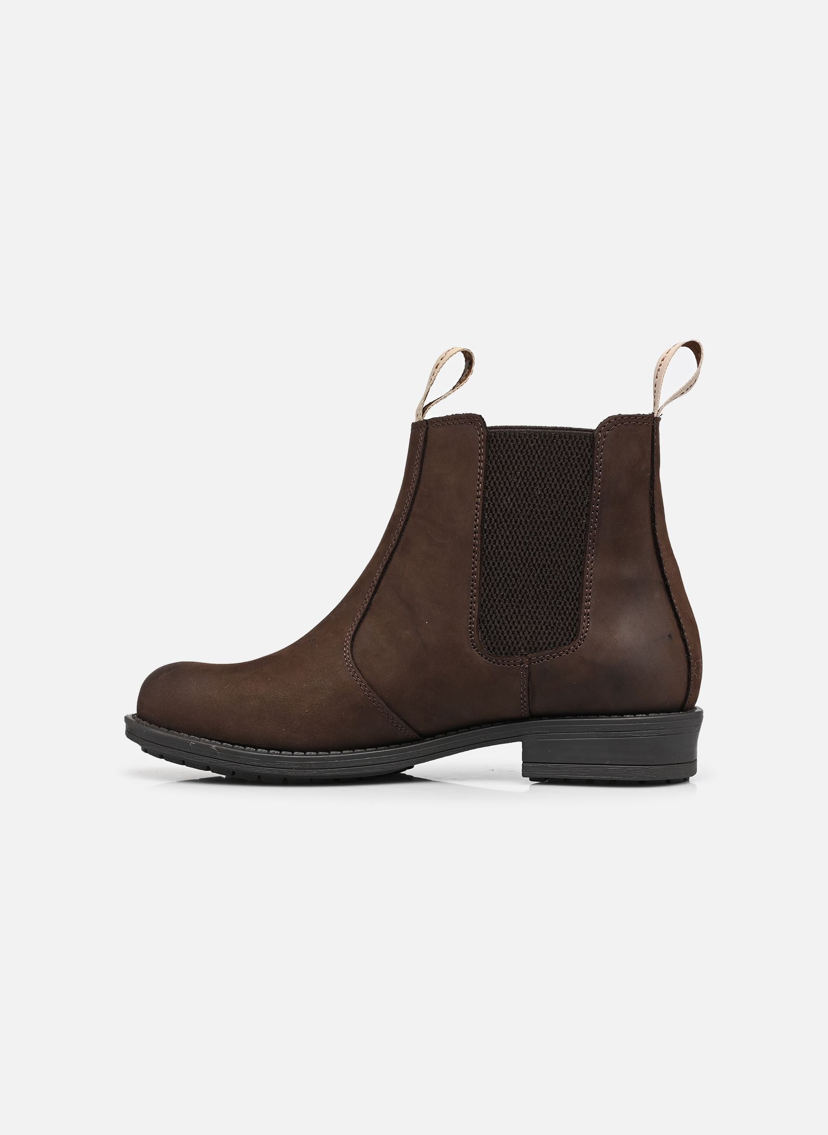 Niedrige Ankle Boots Sanna damen braun Shepherd Niedrige Ankle Boots Sanna damen braun DARK BROWN