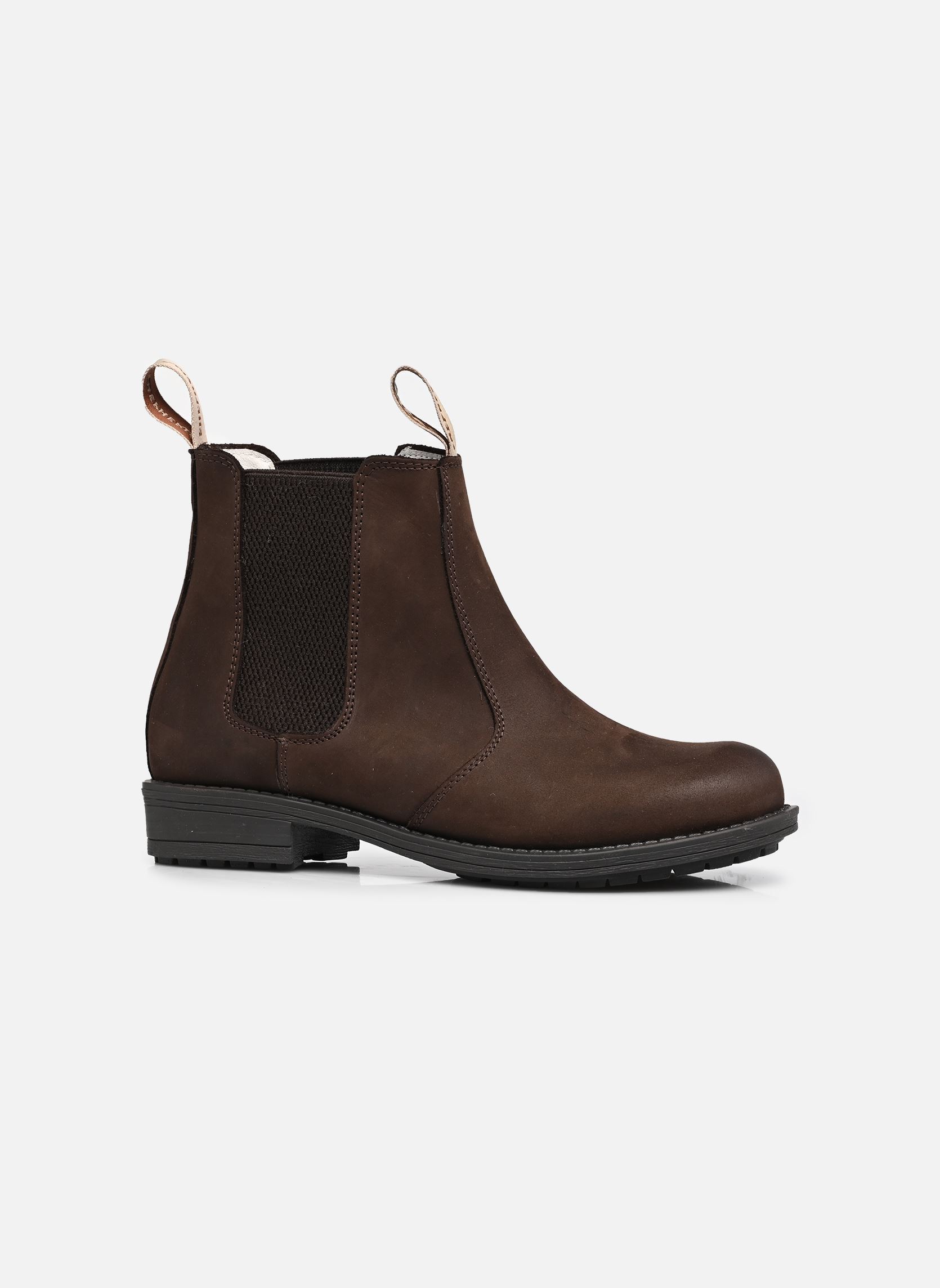 Niedrige Ankle Boots Sanna damen braun Shepherd Niedrige Ankle Boots Sanna damen braun DARK BROWN