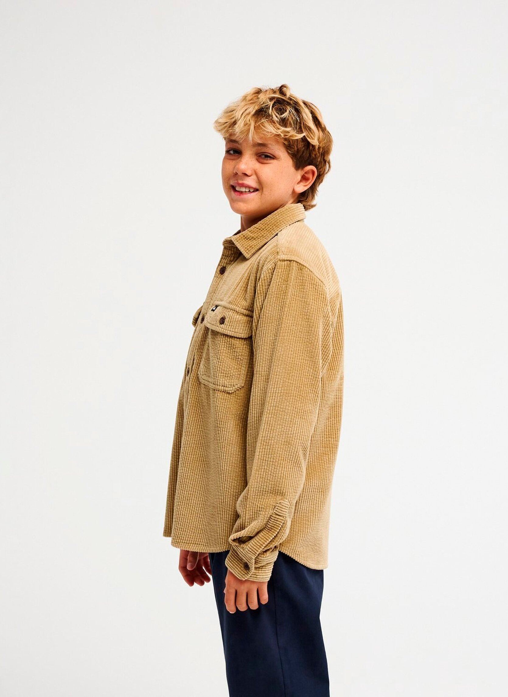 Chemises Venture Cord Y garçon beige Quiksilver Chemises Venture Cord Y garçon beige KELP