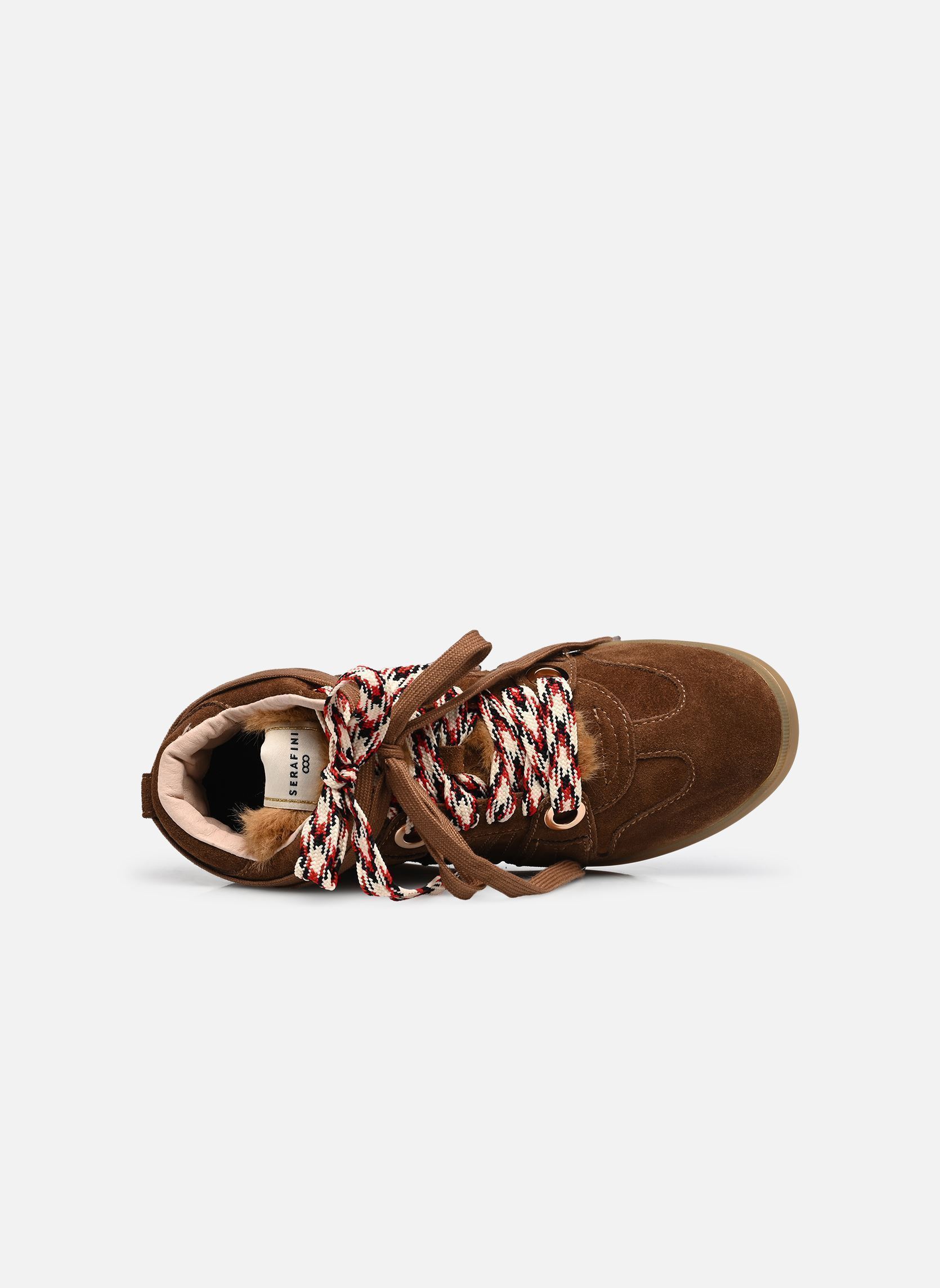 Baskets montantes MANHATTAN femme marron Serafini Baskets montantes MANHATTAN femme marron BROWN ECO-FUR