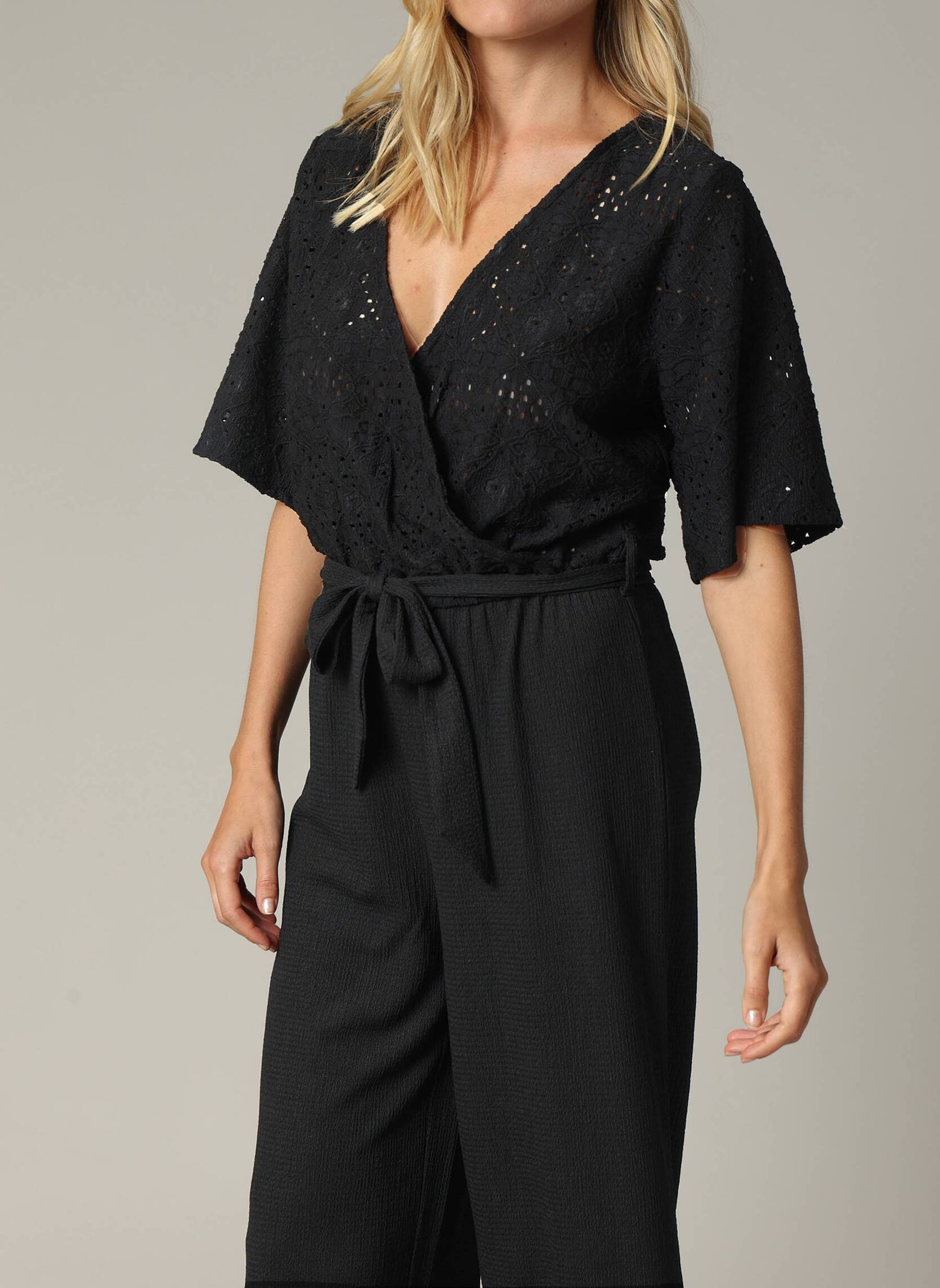 Combinaison-pantalon (overall) Misslook Femme - Taille XL - Coton Gris, Style Western - Occasion Très Bon état