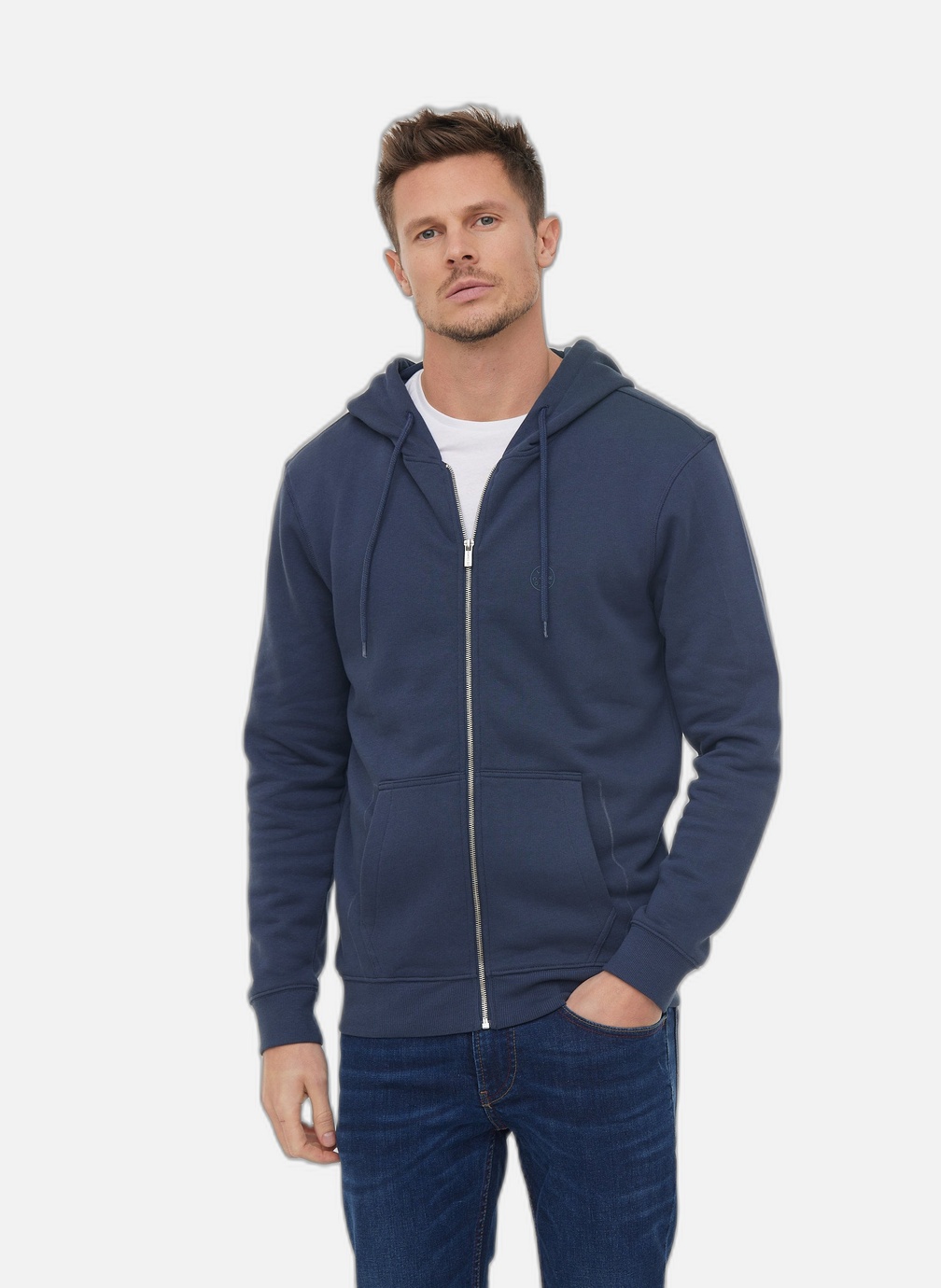 Pull à Capuche Lee Cooper Homme - Bleu - Taille 2XL - Occasion Excellent état