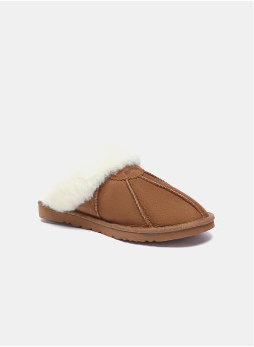 EverAu Australia Chaussons Chaussons homme en suède peau de mouton - Magpie homme marron