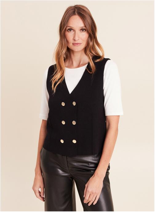 Bréal Gilets MIGIDEBAR femme noir