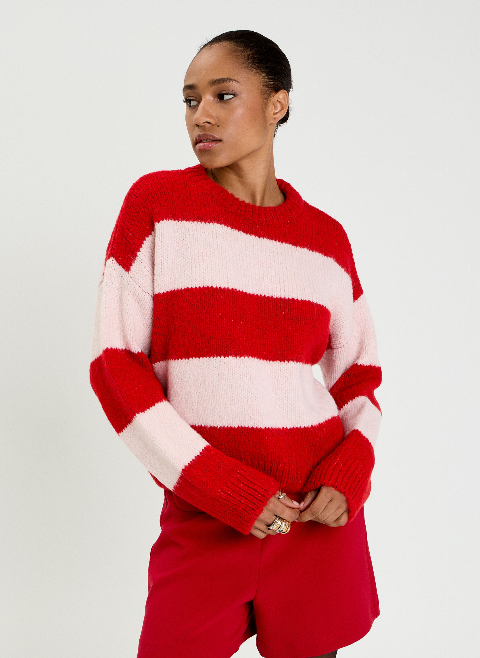 Cache Cache Pull Rouille Cache Cache Pulls Pulls basiques - FLUFFYRAYE femme rouge | Sarenza France