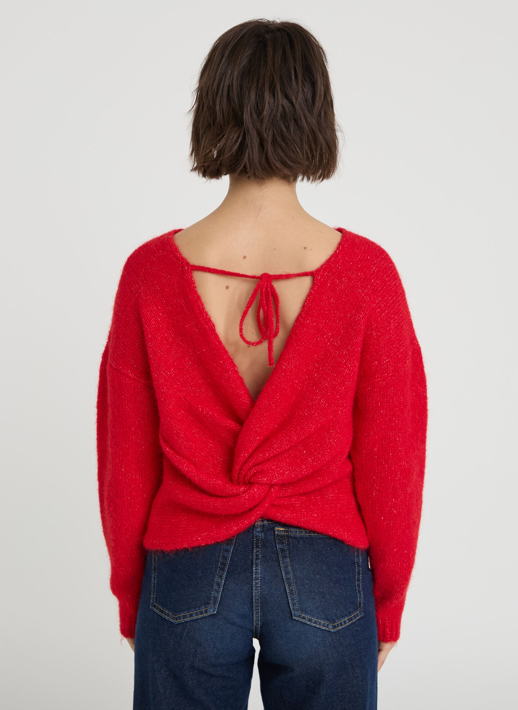 Pulls DOSNUFLUFFY femme rouge Cache Cache Pulls DOSNUFLUFFY femme rouge Rouge