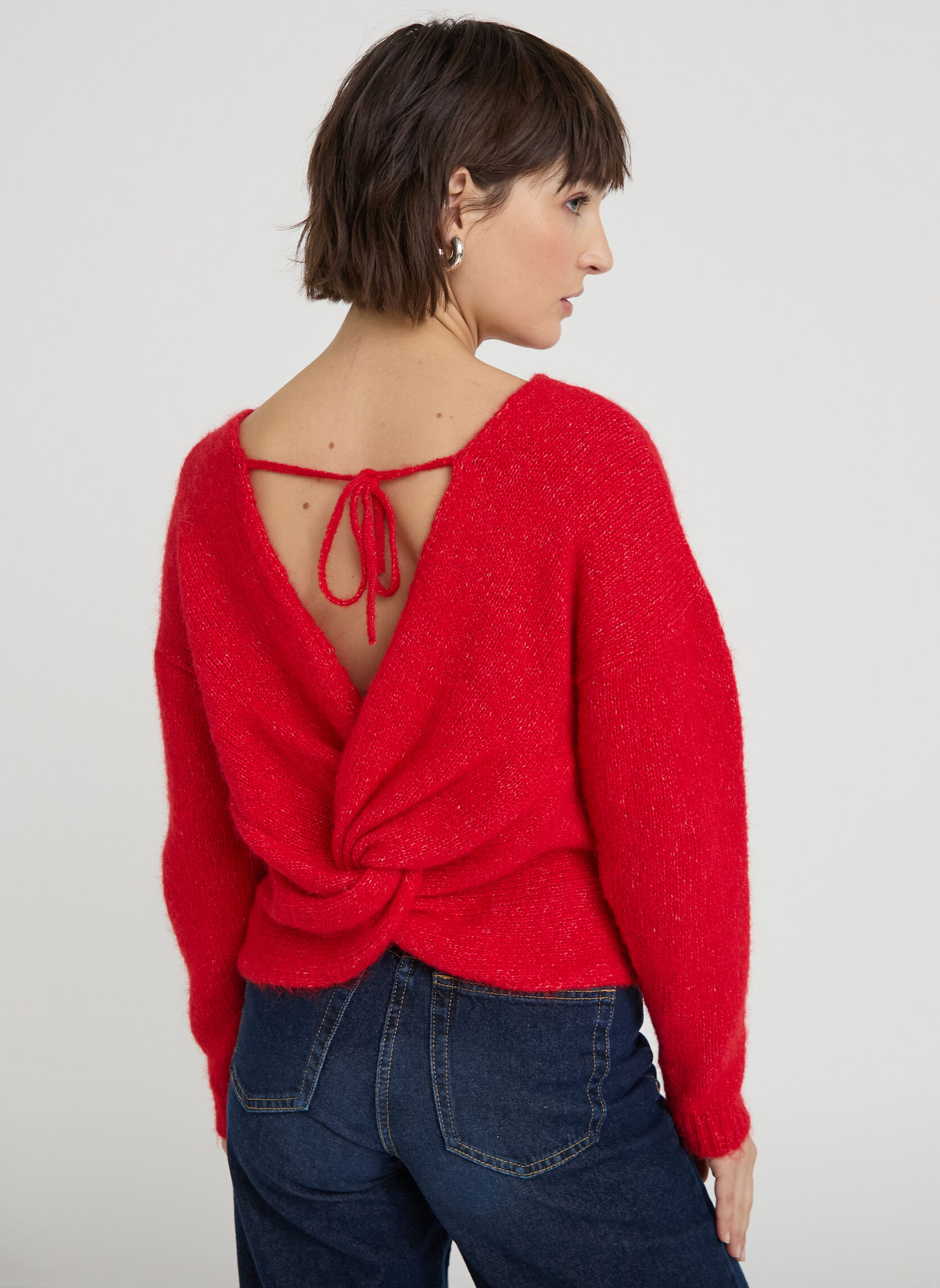 Pulls DOSNUFLUFFY femme rouge Cache Cache Pulls DOSNUFLUFFY femme rouge Rouge