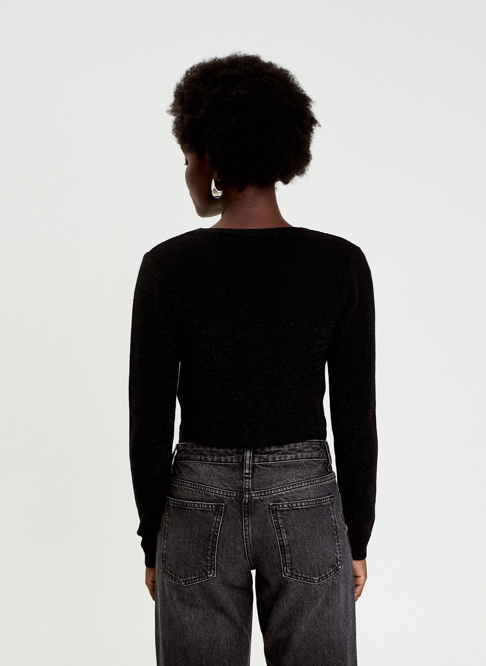 Pulls PULCROPNOEUD femme noir Cache Cache Pulls PULCROPNOEUD femme noir Noir