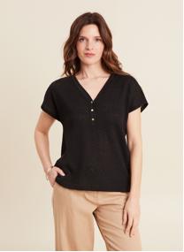 Tee-shirts TILOUNA femme noir