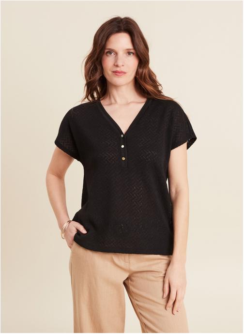 Bréal Tee-shirts TILOUNA femme noir