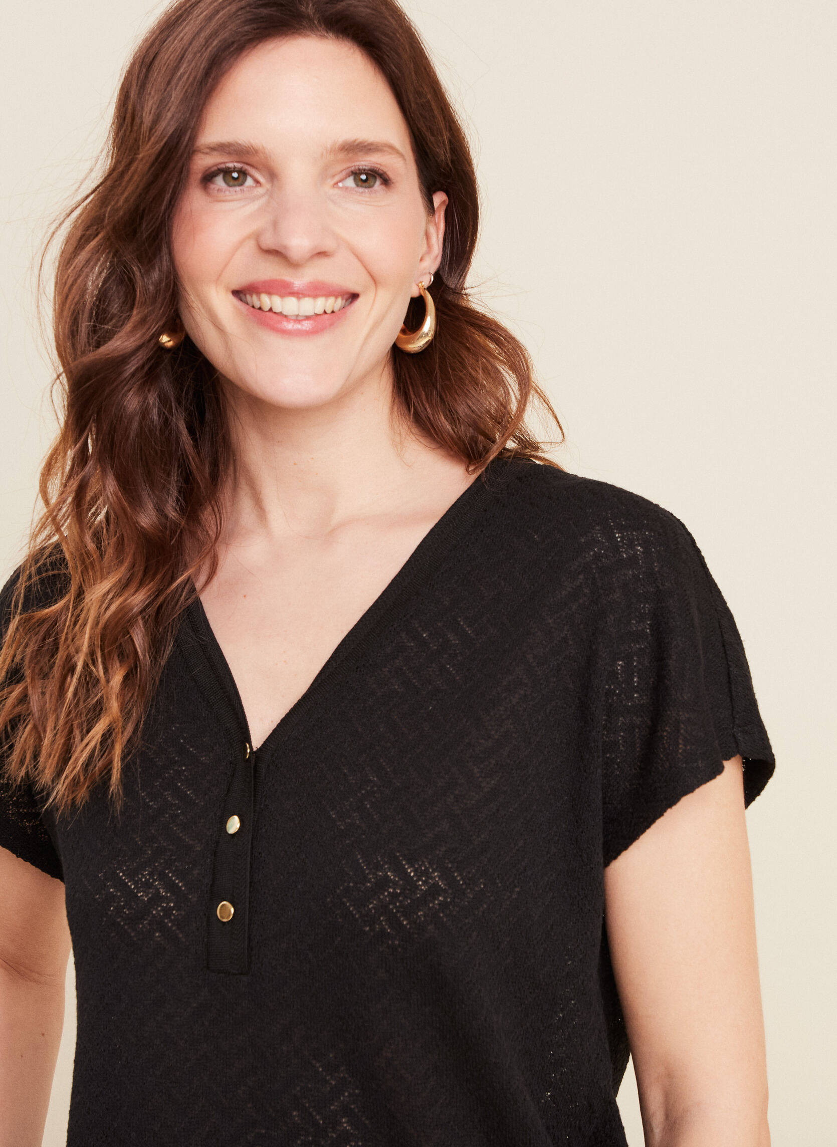 Tee-shirts TILOUNA femme noir Bréal Tee-shirts TILOUNA femme noir Noir