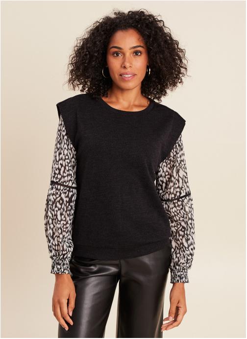 Bréal Tee-shirts TIFOLKYF femme noir