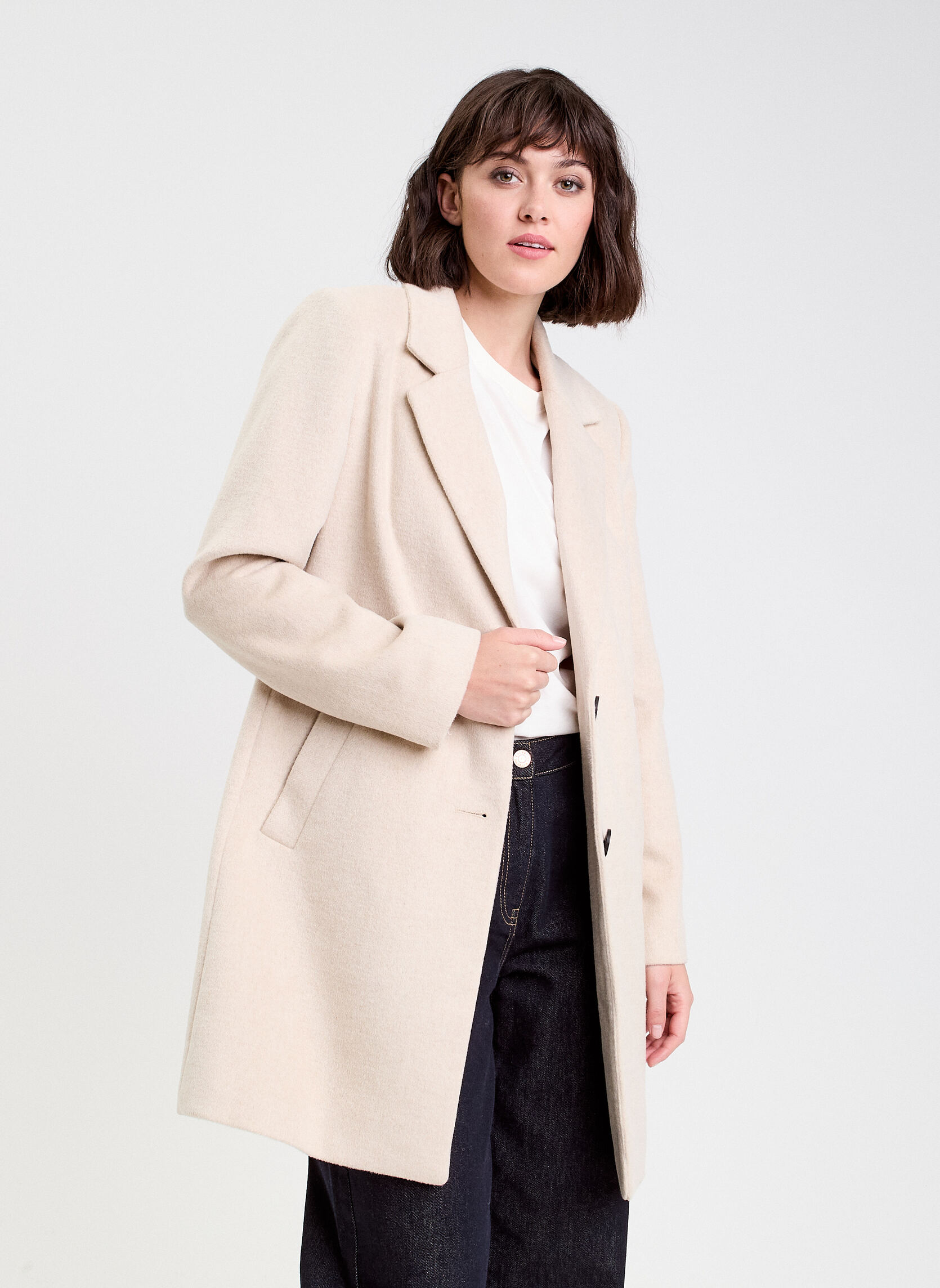 Manteaux classiques DRABLAZCAL femme beige Cache Cache Manteaux classiques DRABLAZCAL femme beige Beige