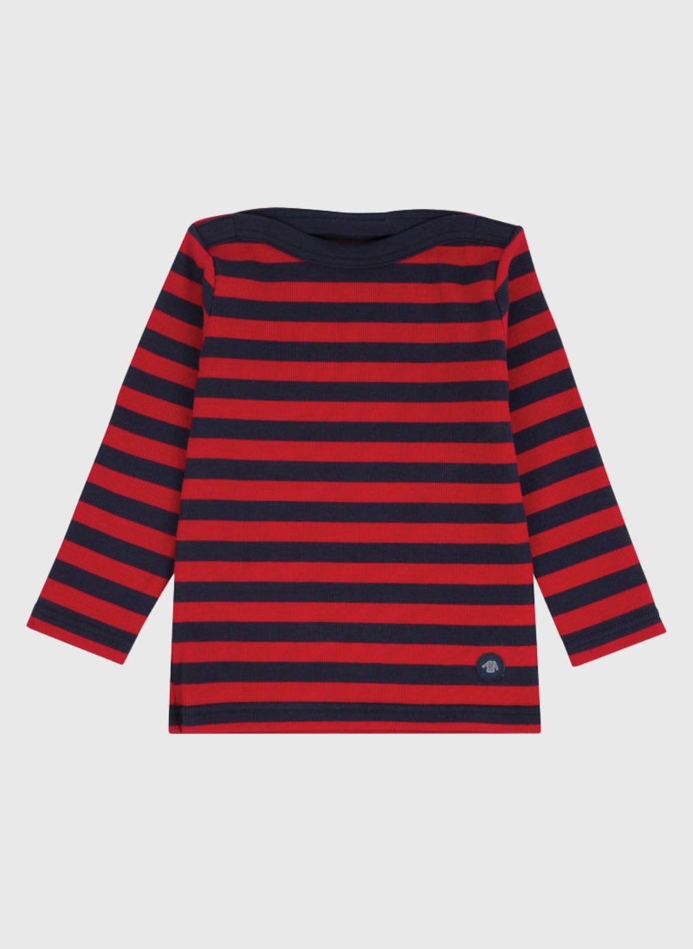 Petit Bateau Tee-Shirt Manches Courtes Garçon - Coton Rayé Classique Enfant