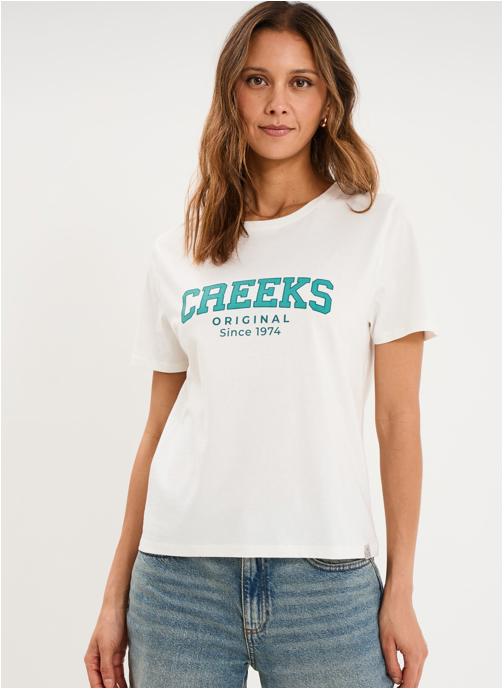 CREEKS Tee-shirts T-shirt - CRE3_TPAULA femme blanc