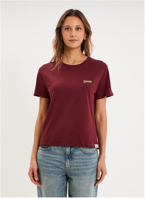 CREEKS Tee-shirts CRE3_TPAULA femme bordeaux