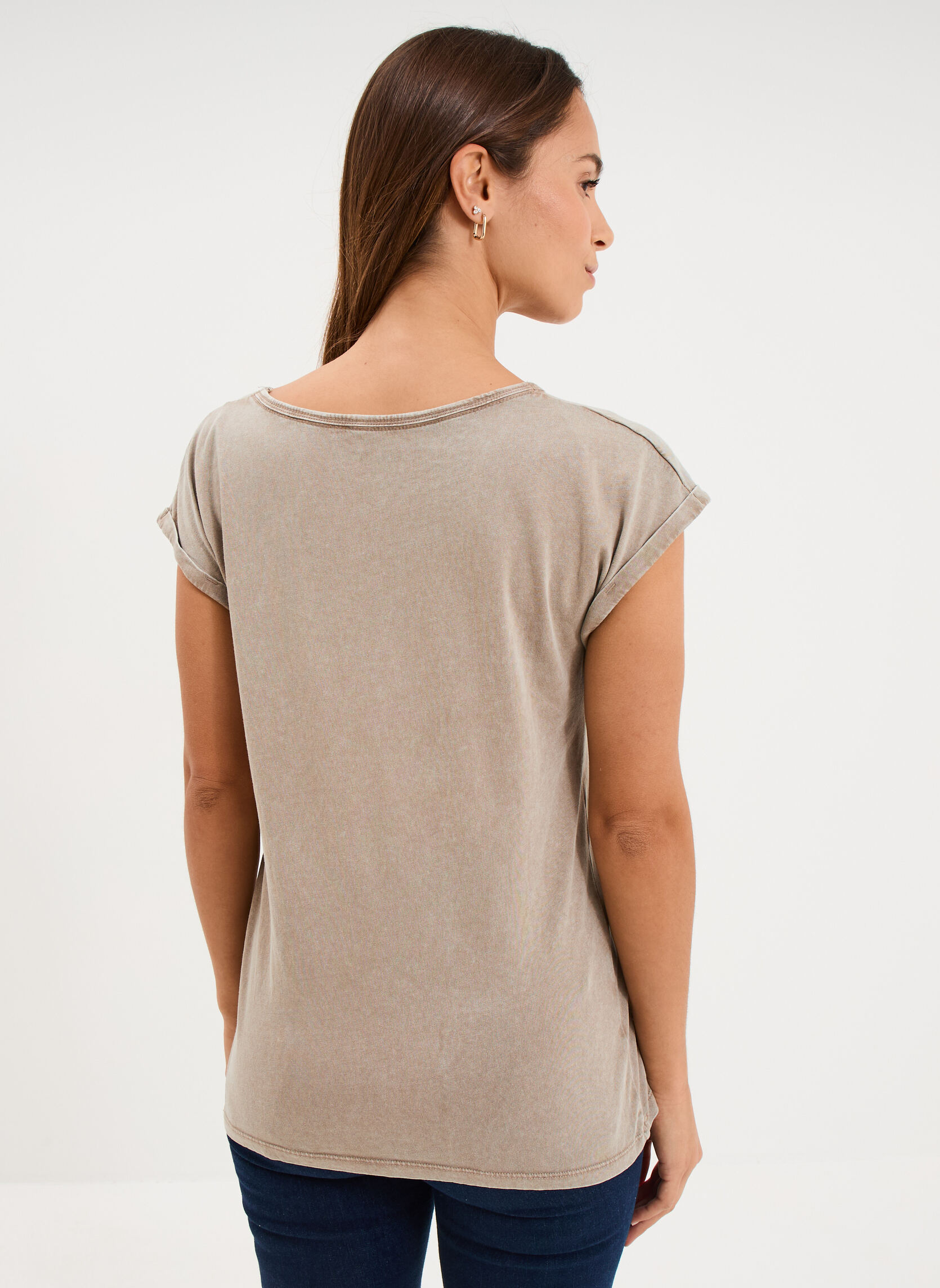 Tee-shirts T-shirt - MIS3_TICONACCIDAYS femme marron LIBERTO Tee-shirts T-shirt - MIS3_TICONACCIDAYS femme marron Marron clair
