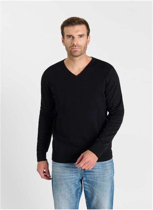 Le temps des cerises Pulls Pull ELIOS Black homme noir
