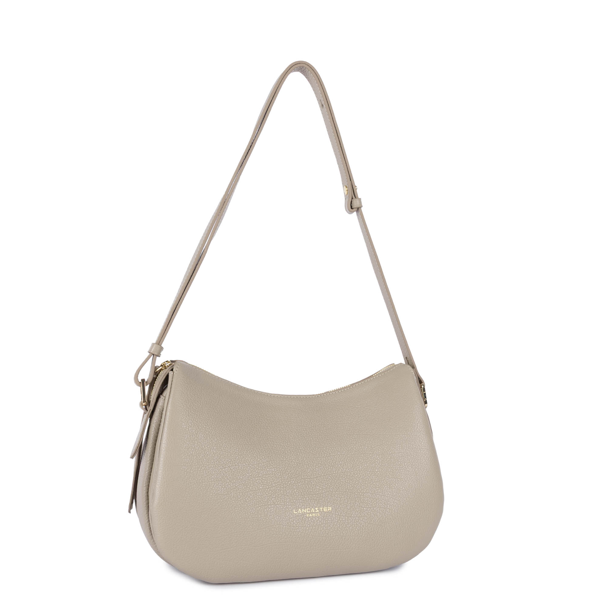 Sac Trotteur Lancaster Dune Cuir Vachette - Naturel