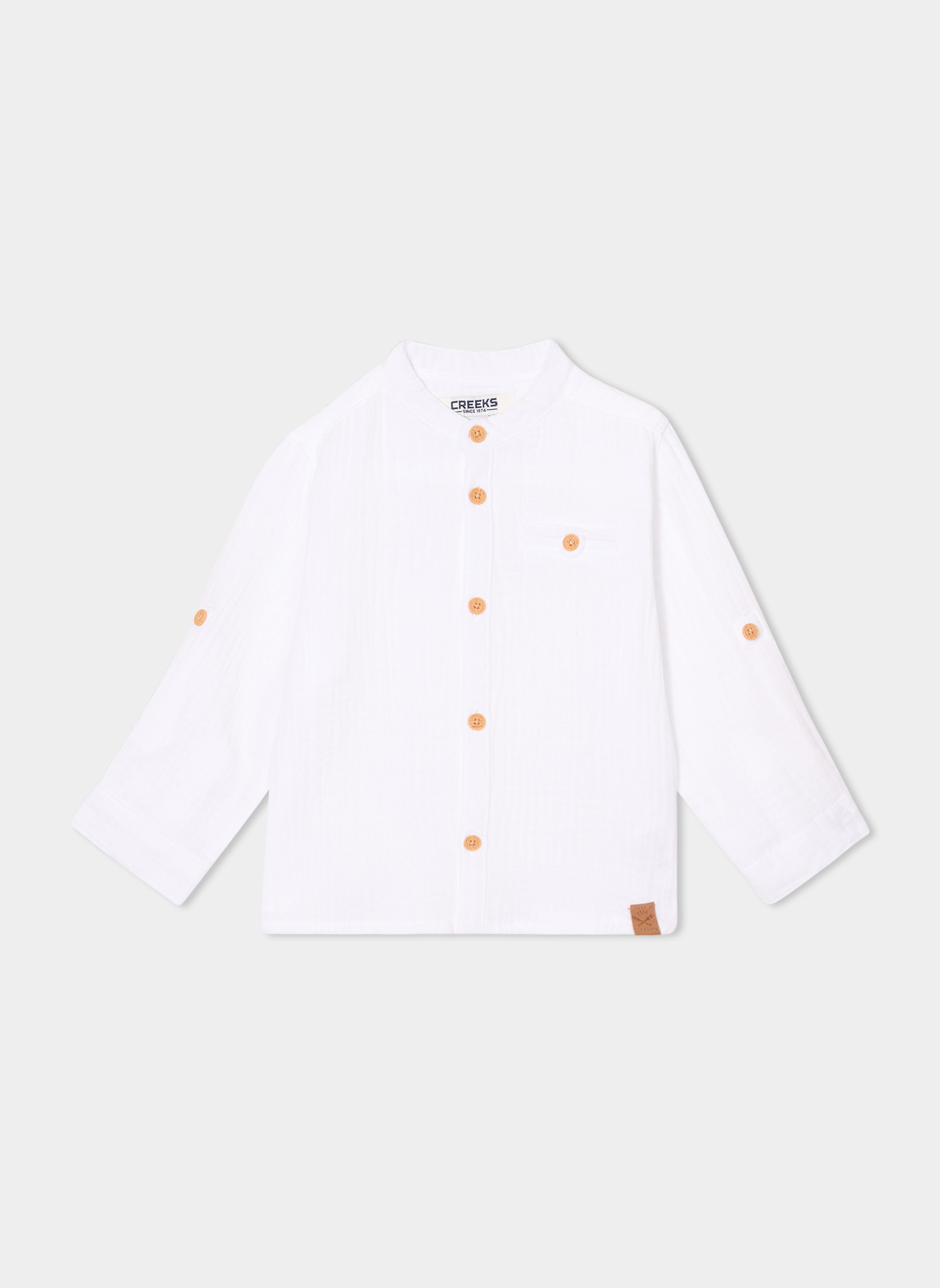 Chemises CREB1_EQUIGAZE garçon blanc CREEKS Chemises CREB1_EQUIGAZE garçon blanc Blanc