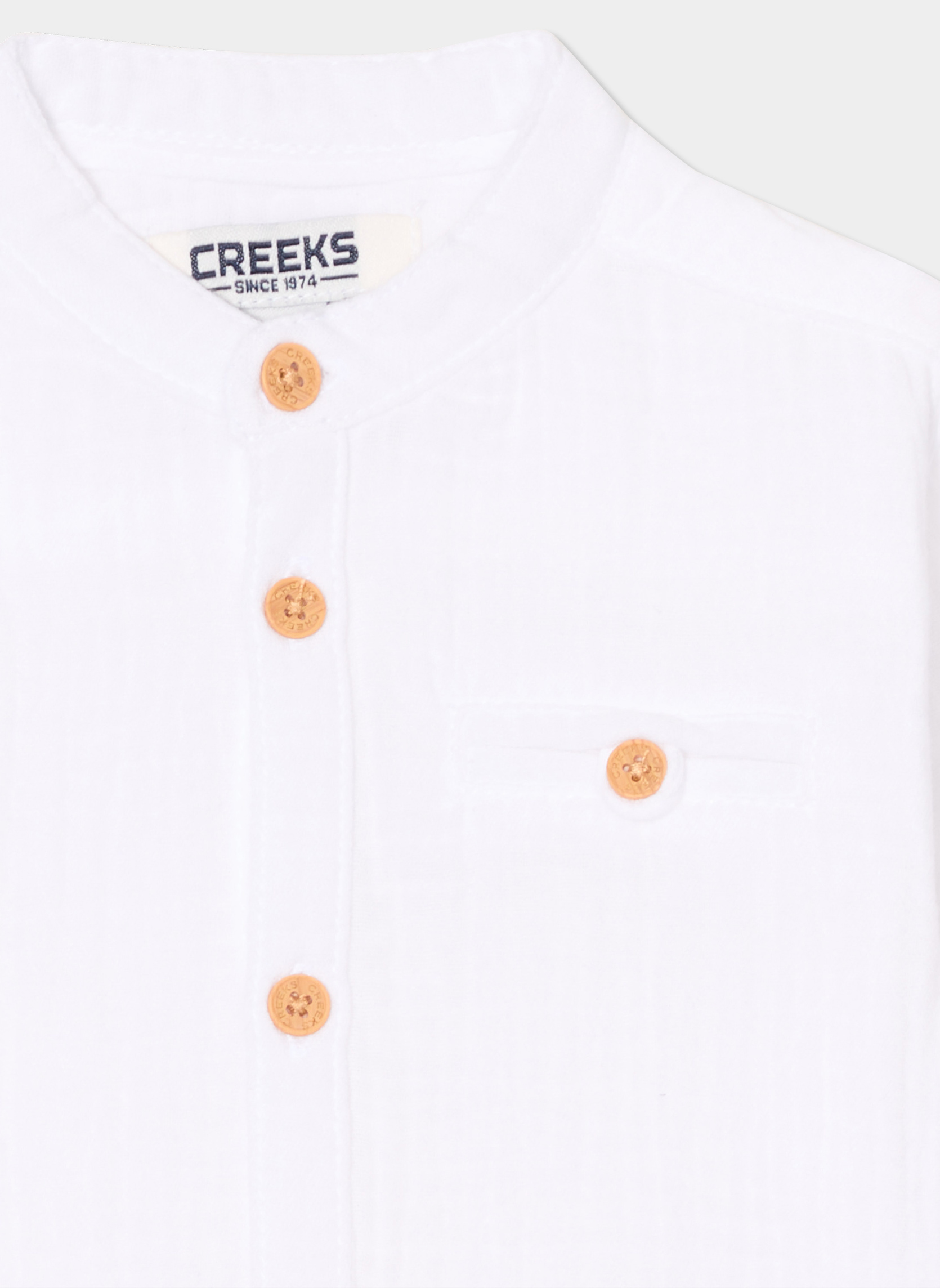 Chemises CREB1_EQUIGAZE garçon blanc CREEKS Chemises CREB1_EQUIGAZE garçon blanc Blanc