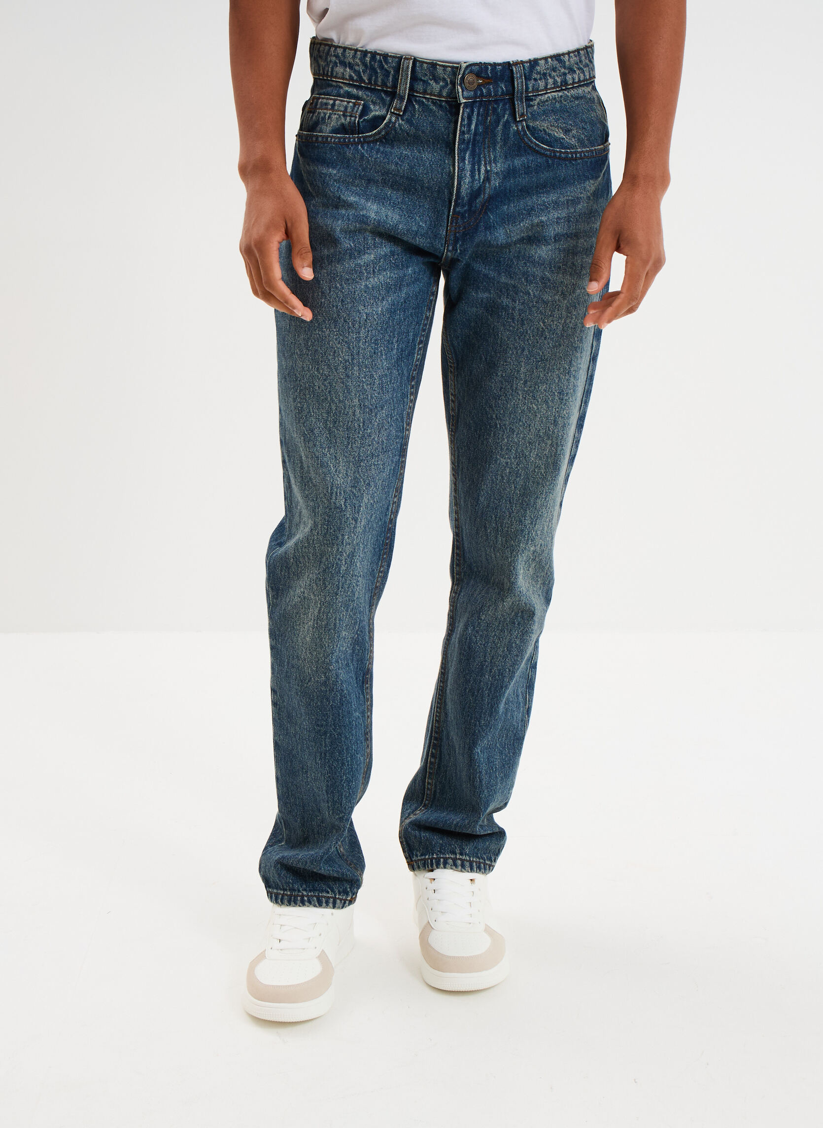 Jeans droit Jean - CRE1_REGIS homme bleu CREEKS Jeans droit Jean - CRE1_REGIS homme bleu Bleu denim