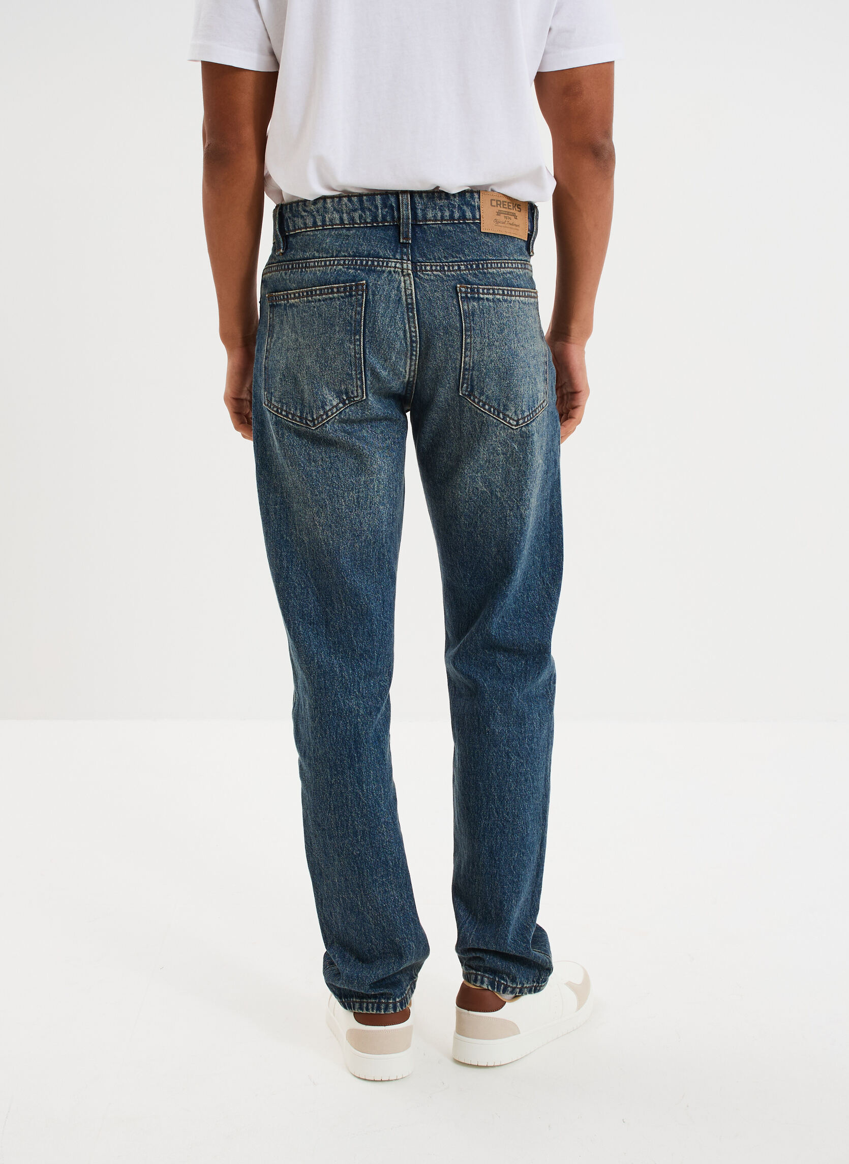 Jeans droit Jean - CRE1_REGIS homme bleu CREEKS Jeans droit Jean - CRE1_REGIS homme bleu Bleu denim