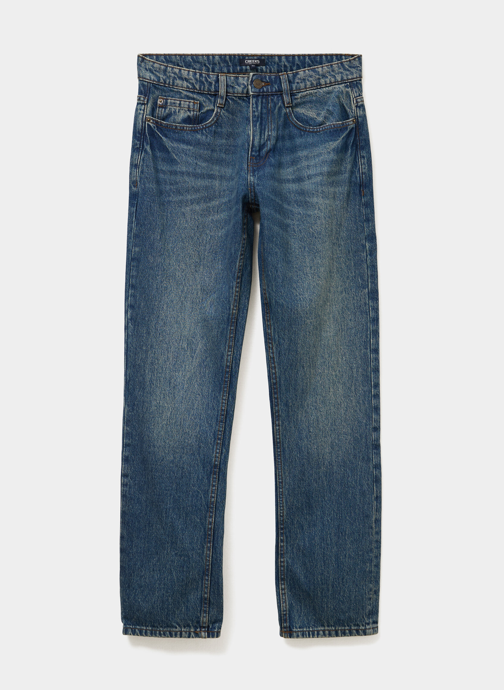 Jeans droit Jean - CRE1_REGIS homme bleu CREEKS Jeans droit Jean - CRE1_REGIS homme bleu Bleu denim