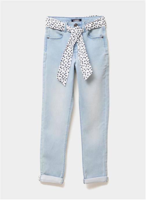 CREEKS Jeans droits Jean - CRE4_DROLLER_FLEUR fille bleu