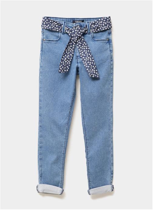 CREEKS Jeans droits Jean - CRE4_DROLLER_FLEUR fille bleu