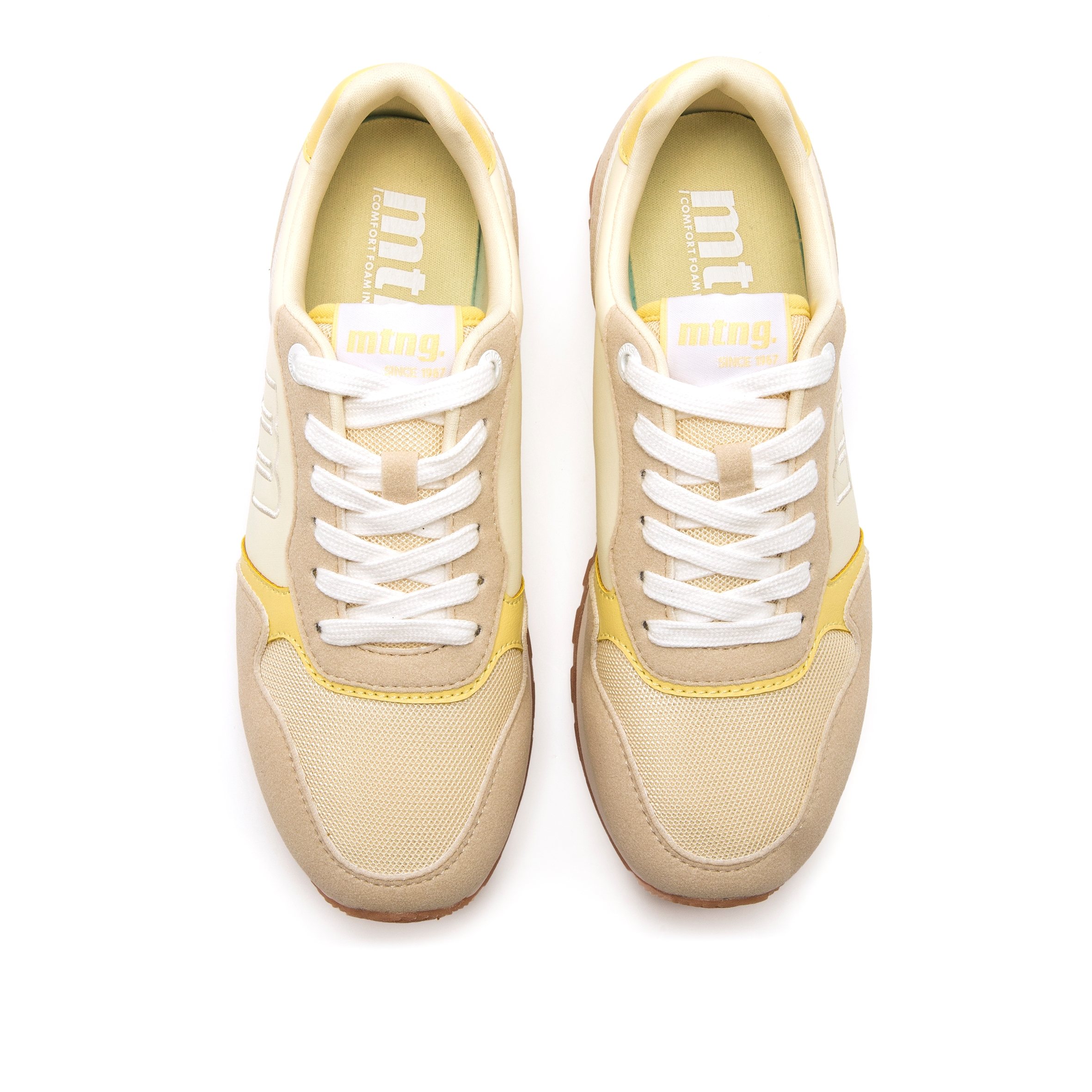 Baskets basses Sneakers Femme MTNG JOGGO blanc femme jaune MTNG Baskets basses Sneakers Femme MTNG JOGGO blanc femme jaune Jaune clair