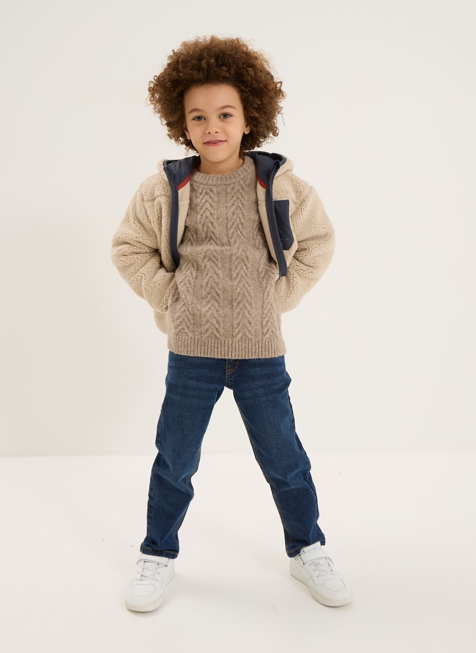 Pulls Pull - CRE2THEOPHILEPCB garçon beige CREEKS Pulls Pull - CRE2THEOPHILEPCB garçon beige Beige