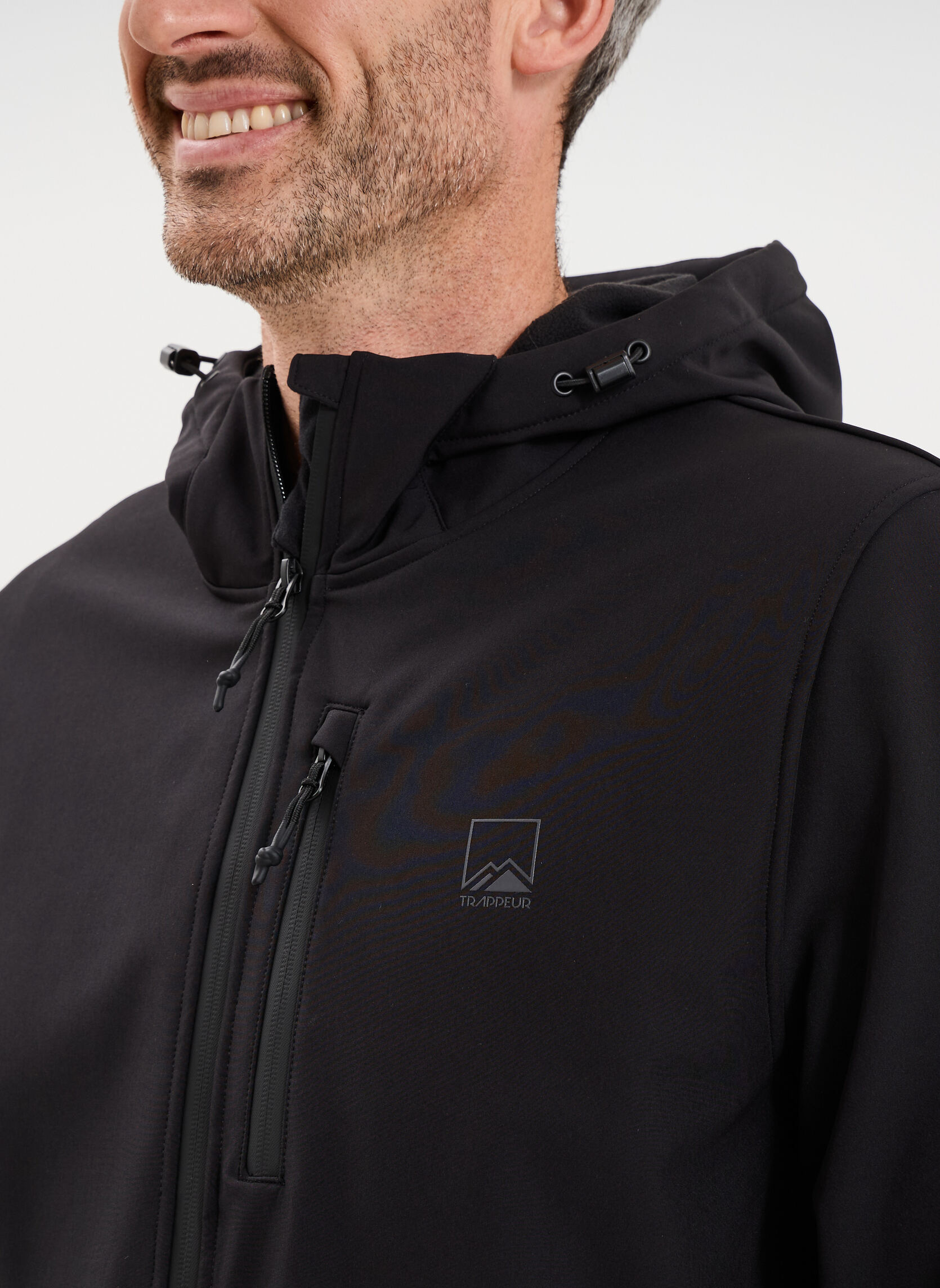 Blousons Blouson - TRA1GSOFT homme noir Trappeur Blousons Blouson - TRA1GSOFT homme noir Noir
