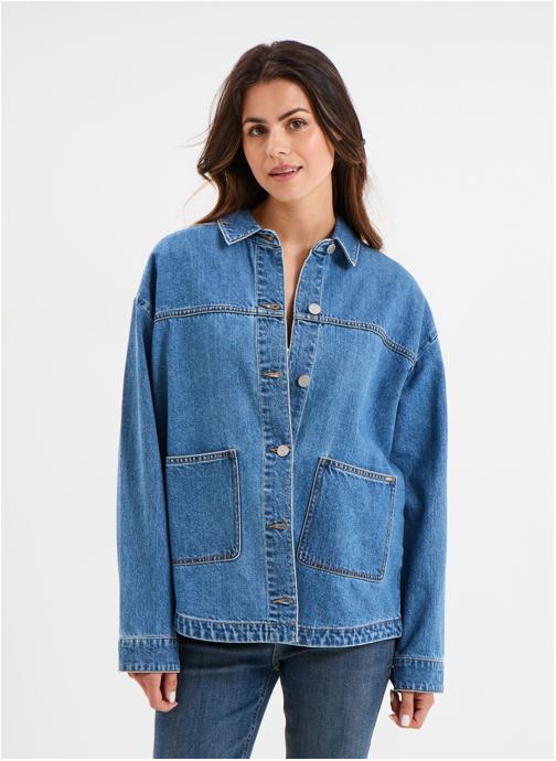 CREEKS Blousons Veste - CRE3_GOVERSHIRT_UNI femme bleu