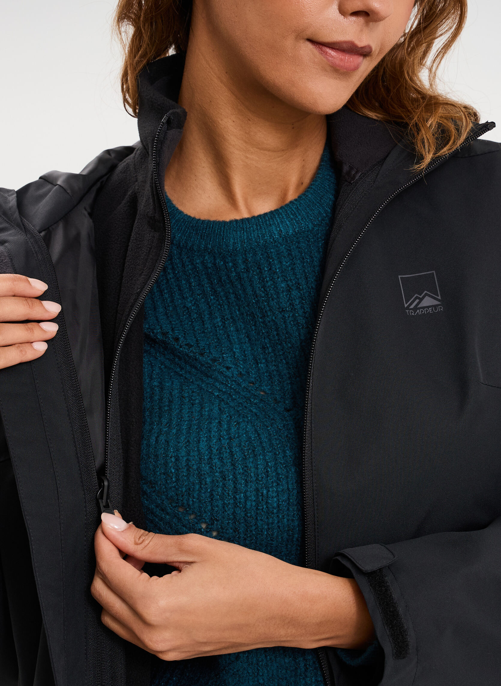 Blousons Manteau - TRA3_GPOLAR femme noir Trappeur Blousons Manteau - TRA3_GPOLAR femme noir Noir