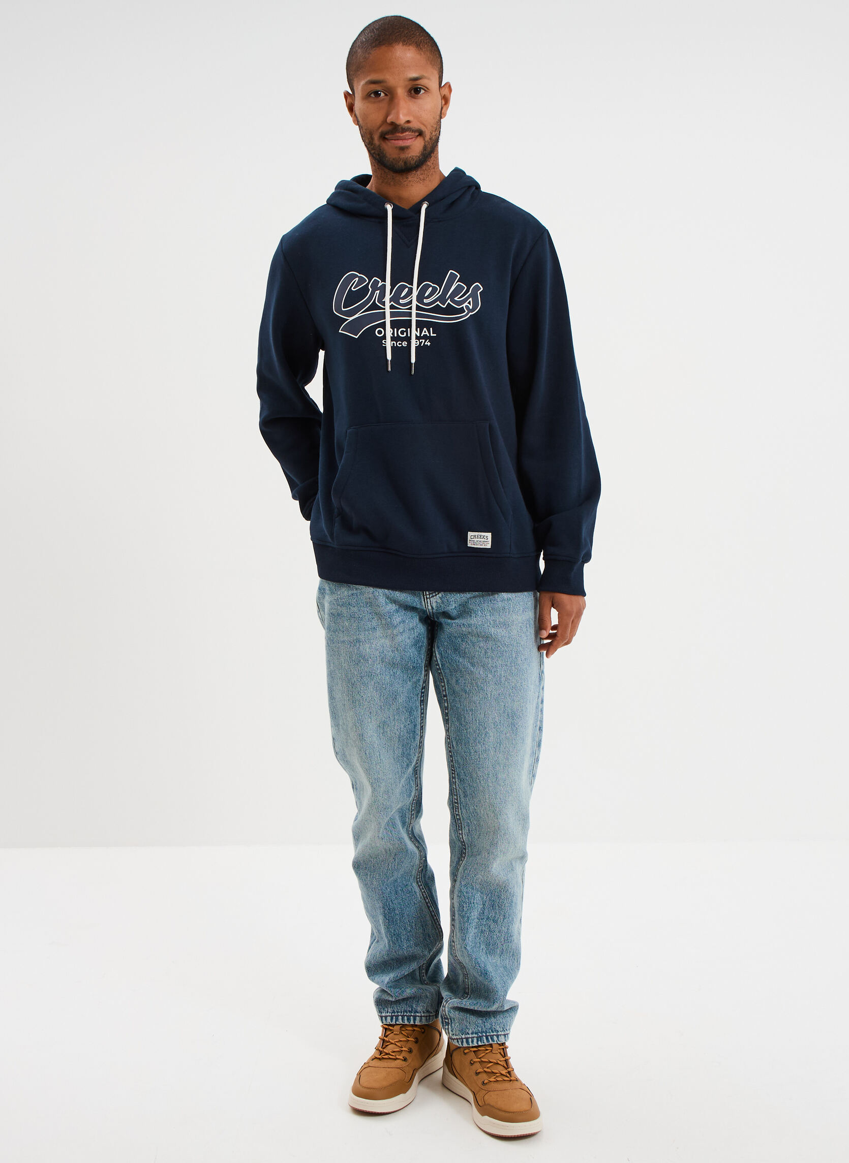 Sweats à capuche Sweat - CRE1SIMON_SKYCAPTAIN homme bleu CREEKS Sweats à capuche Sweat - CRE1SIMON_SKYCAPTAIN homme bleu Bleu marine