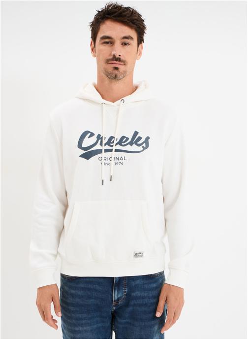 CREEKS Sweats à capuche Sweat - CRE1SIMON_SNOWTRI homme blanc