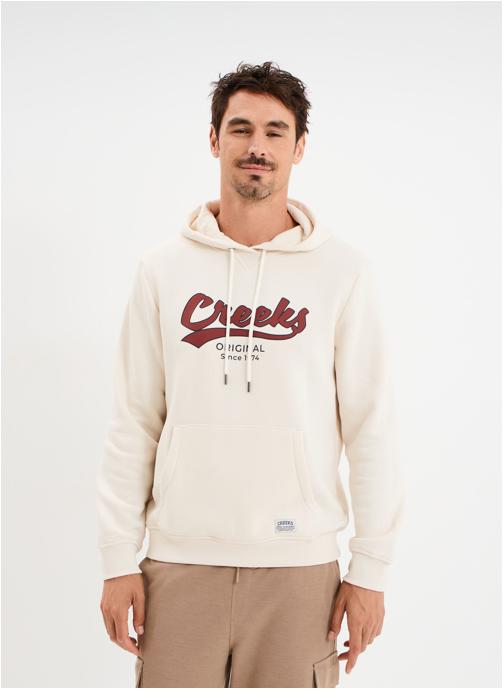 CREEKS Sweats à capuche Sweat - CRE1SIMON_BIRCH homme blanc