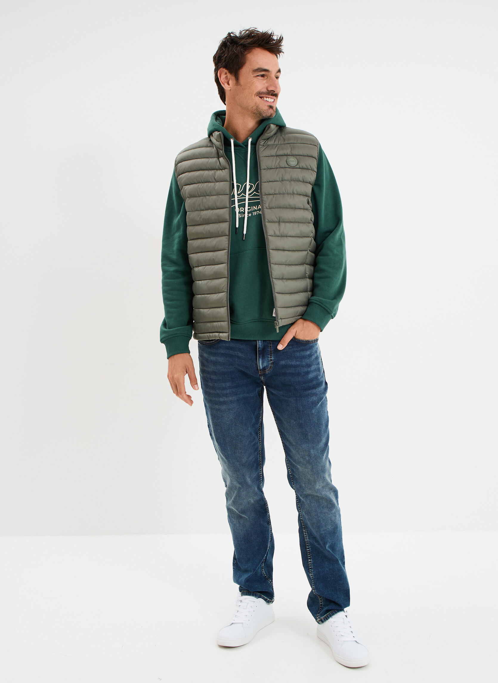 Sweats à capuche Sweat - CRE1SIMON_BISTRO homme vert CREEKS Sweats à capuche Sweat - CRE1SIMON_BISTRO homme vert Vert foncé