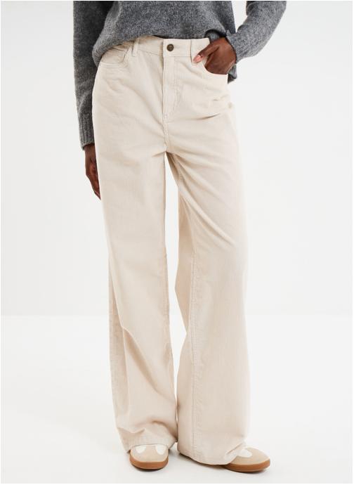 CREEKS Pantalons droit Pantalon - CRE3_PWIDEVEL femme beige