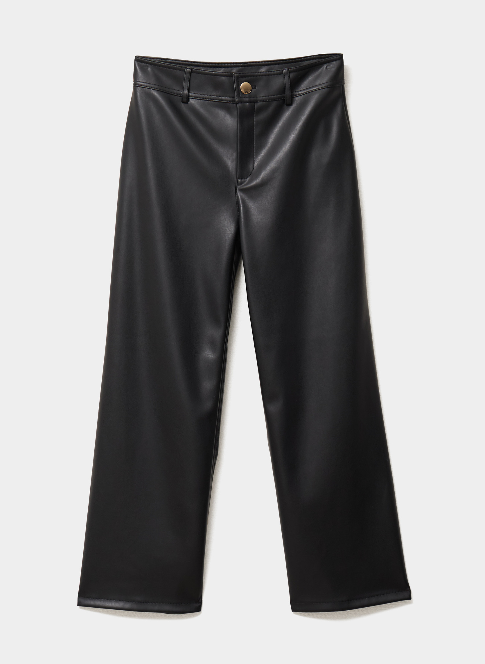 Pantalons droit Pantalon - MOS3_PMARINCUIR femme noir Mosquitos Pantalons droit Pantalon - MOS3_PMARINCUIR femme noir Noir