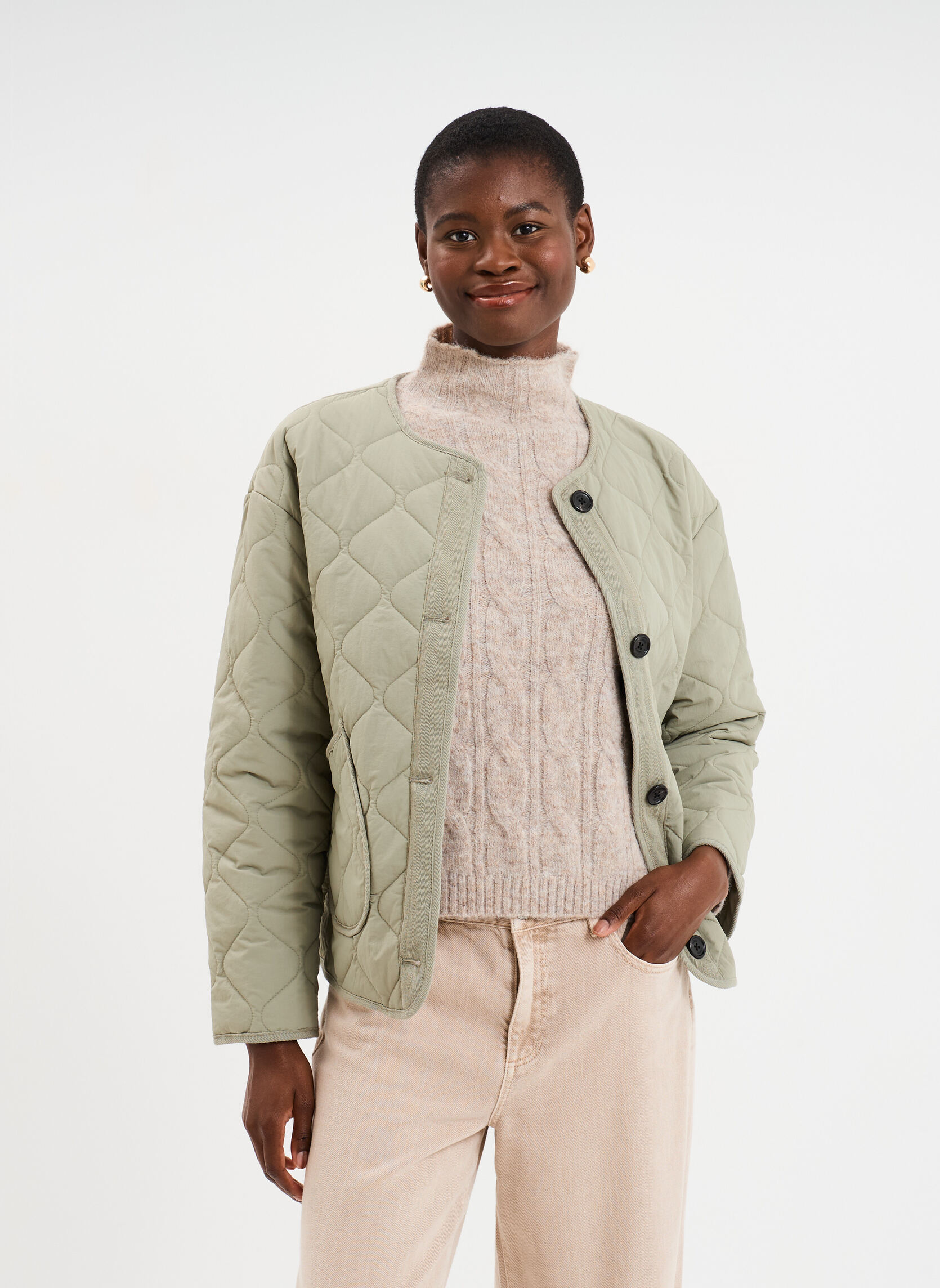 Doudounes Doudoune - MIS3_GAVENTURE femme vert LIBERTO Doudounes Doudoune - MIS3_GAVENTURE femme vert Kaki