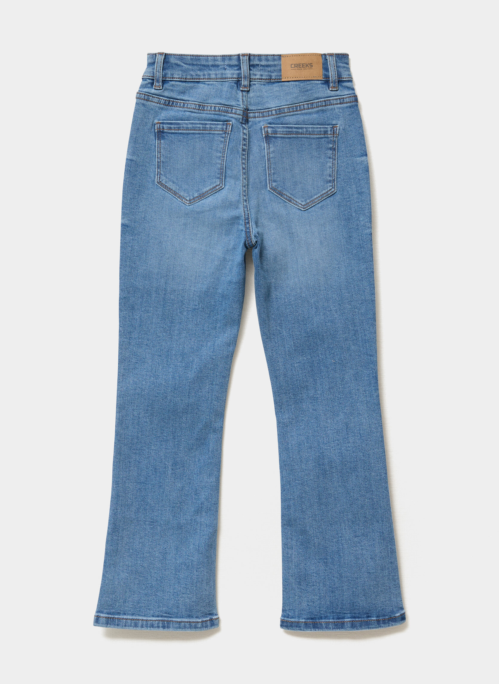 Jeans droits Jean - CRE4_DFLAMME fille bleu CREEKS Jeans droits Jean - CRE4_DFLAMME fille bleu Bleu denim