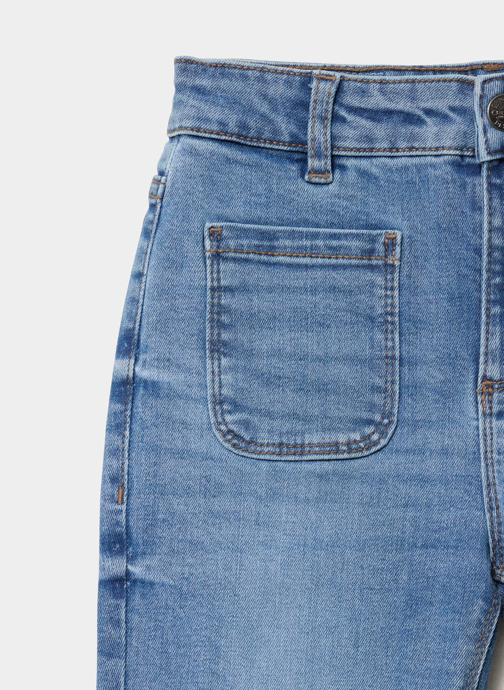 Jeans droits Jean - CRE4_DFLAMME fille bleu CREEKS Jeans droits Jean - CRE4_DFLAMME fille bleu Bleu denim