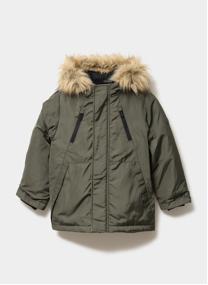 Parkas CRE2PACOMESHERP garçon vert CREEKS Parkas CRE2PACOMESHERP garçon vert Kaki