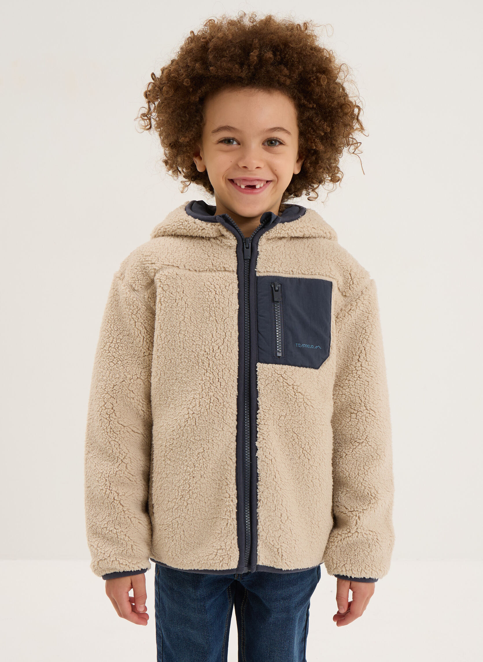 Vestes Gilet - TRA2PALOSHERPA garçon beige Trappeur Vestes Gilet - TRA2PALOSHERPA garçon beige Beige