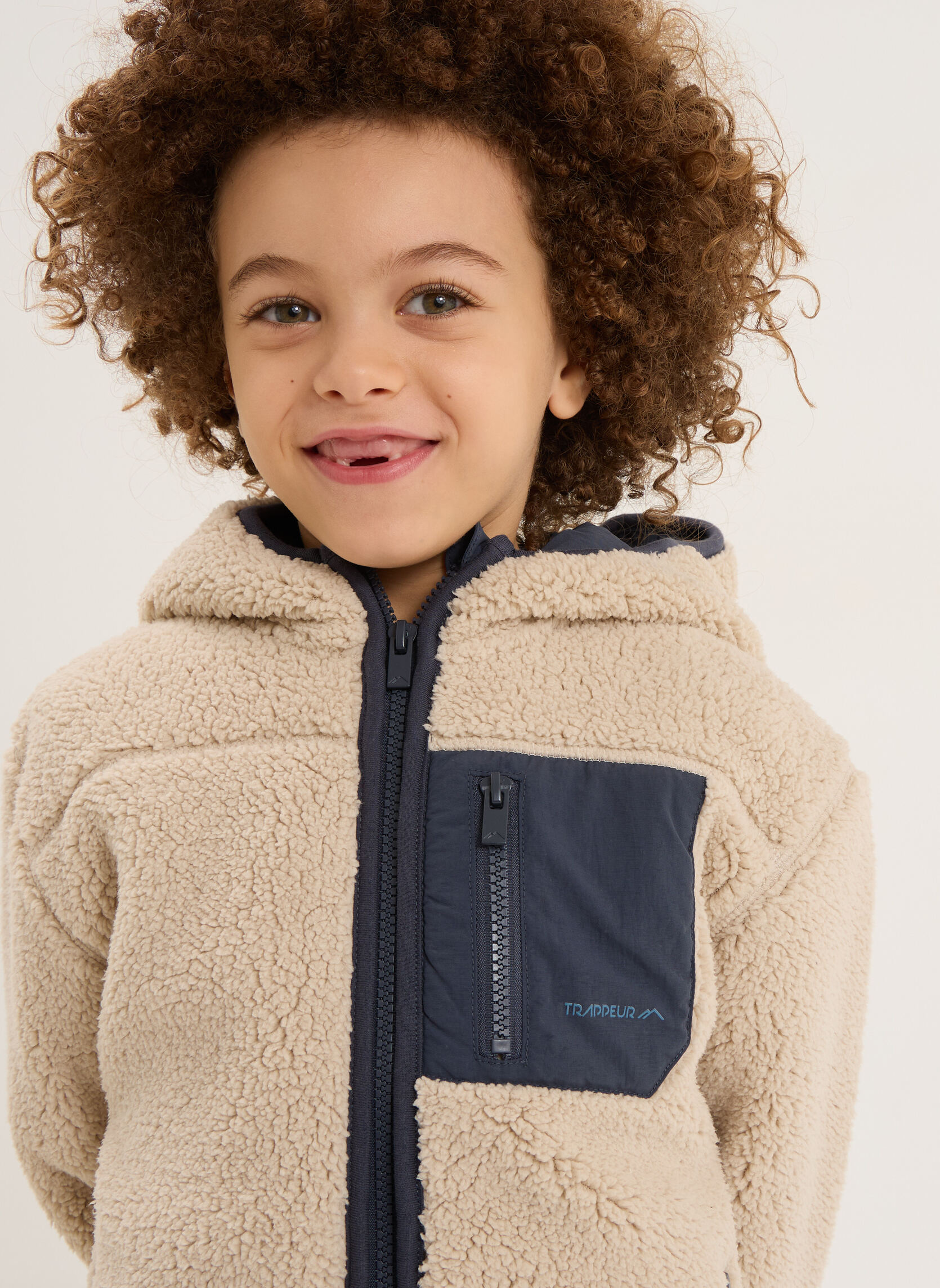 Vestes Gilet - TRA2PALOSHERPA garçon beige Trappeur Vestes Gilet - TRA2PALOSHERPA garçon beige Beige